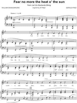 Fear No More the Heat O' the Sun