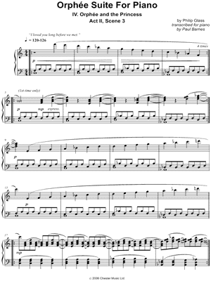Orphée Suite for Piano, IV. Orphée and the Princess