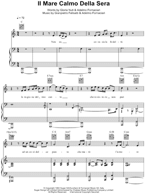 Il Mare Calmo Della Sera