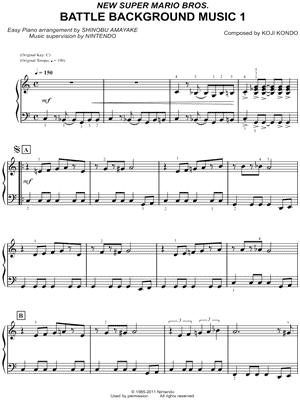 New Super Mario Bros. Battle Background Music 1