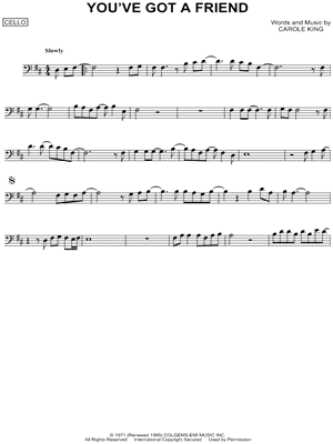 You've Got a Friend by Carole King - Sheet Music
