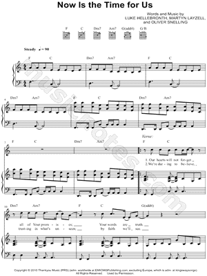 Now Is the Time for Us