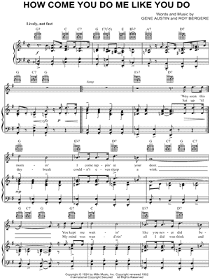 How Come You Do Me Like You Do