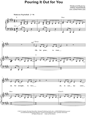 Pouring It Out for You