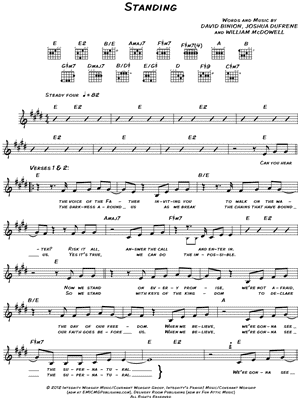 Standing by William McDowell - Sheet Music
