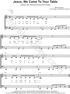 Jesus, We Come To Your Table