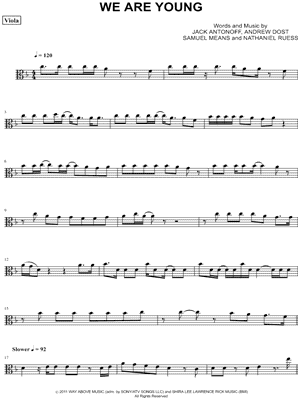 We Are Young - Viola