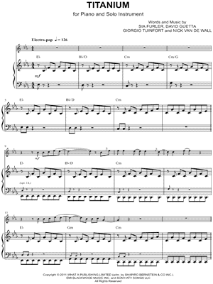 Titanium - Piano Accompaniment