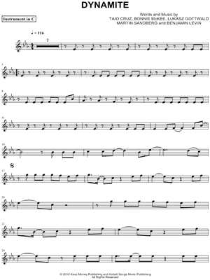 Dynamite - C Instrument