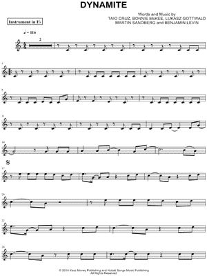 Dynamite - Eb Instrument