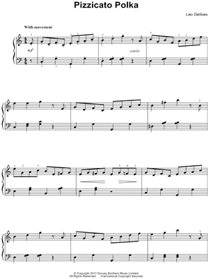 Pizzicato Polka by Léo Delibes - Sheet Music