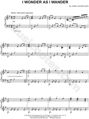 I Wonder As I Wander