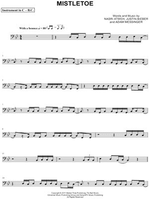 Mistletoe - Bass Clef Instrument