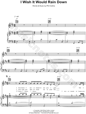 I Wish It Would Rain Down