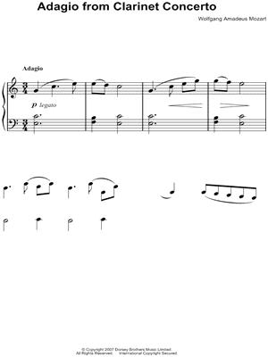 Adagio from Clarinet Concerto