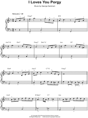 I Loves You Porgy from Porgy and Bess - Sheet Music