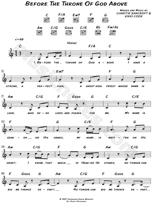 Before the Throne of God Above