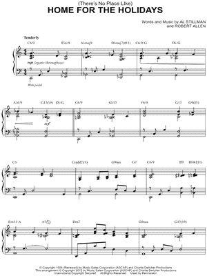 Home for the Holidays by Robert Allen - Sheet Music