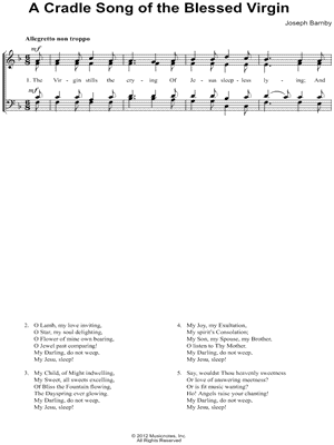 A Cradle Song of the Blessed Virgin