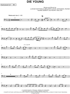 Die Young - Bass Clef Instrument