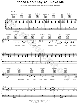 Please Don't Say You Love Me