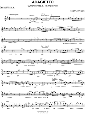 Adagietto (excerpt) - Bb Instrument