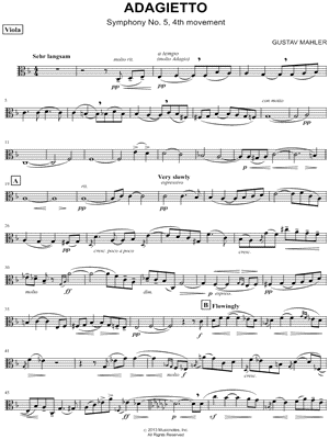 Adagietto (excerpt) - Viola