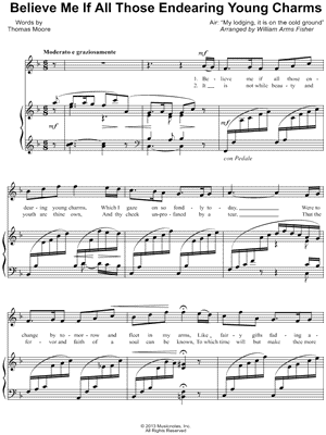 Believe Me If All Those Endearing Young Charms