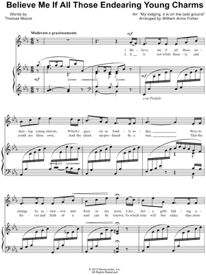 Believe Me If All Those Endearing Young Charms