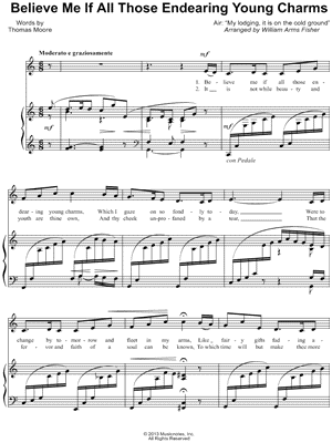 Believe Me If All Those Endearing Young Charms