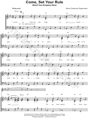 Come, Set Your Rule (Build Your Kingdom Here)