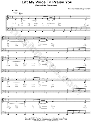 I Lift My Voice To Praise You (Praise Like Fireworks)