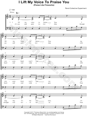 I Lift My Voice To Praise You (Praise Like Fireworks)