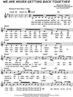 We Are Never Ever Getting Back Together