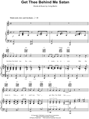 Get Thee Behind Me Satan by Ella Fitzgerald - Sheet Music