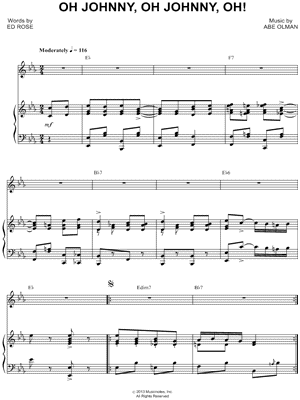 Oh Johnny, Oh Johnny, Oh!