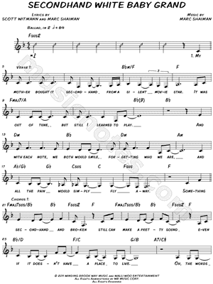 Secondhand White Baby Grand