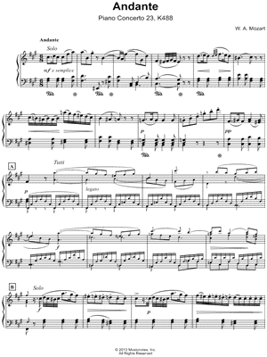 Piano Concerto No. 23, K. 488: II. Andante