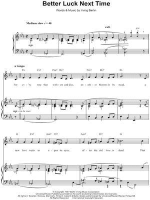 Better Luck Next Time