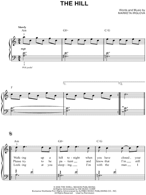 The Hill by Markéta Irglová - Sheet Music