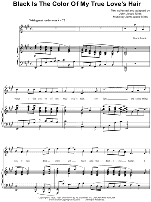 Black Is the Color of My True Love's Hair