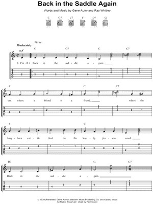 Back In the Saddle Again