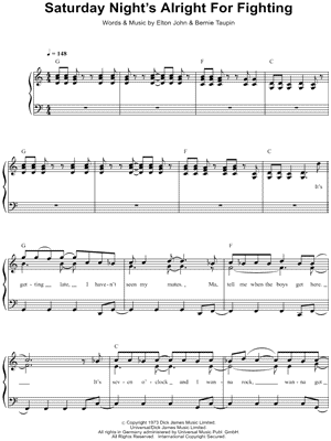 Saturday Night's Alright for Fighting