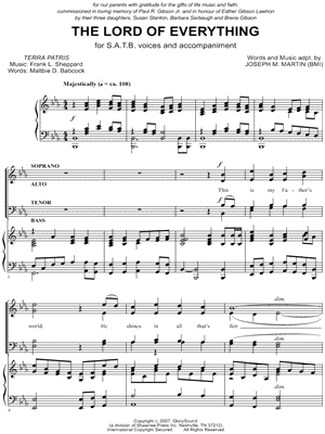 THE LORD OF EVERYTHING