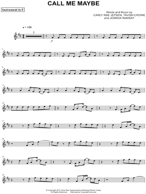 Call Me Maybe - F Instrument