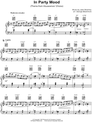 In Party Mood from Housewives' Choice - Sheet Music