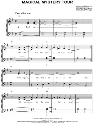 Magical Mystery Tour by The Beatles - Sheet Music