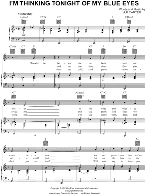 I'm Thinking Tonight of My Blue Eyes