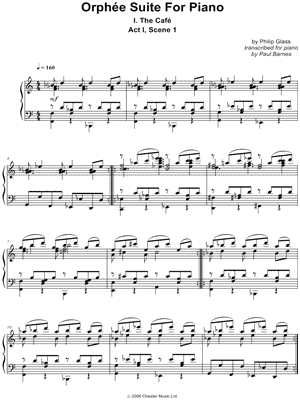 Orphée Suite for Piano: I. The Café