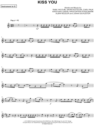 Kiss You - Eb Instrument